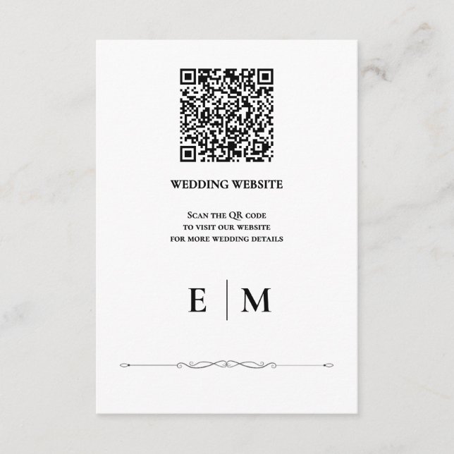 Vacker Bröllop-höljeskort Tilläggskort (Framsida)