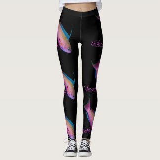 Vacker bröllopsfärg för det gyllene havet leggings