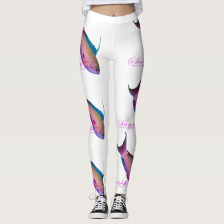Vacker bröllopsfärg för det gyllene havet leggings