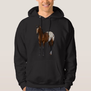 Vacker Brown Bay Appaloosa Horse Lover Gift Pre Hoodie