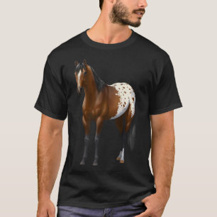 Vacker Brown Bay Appaloosa Horse Lover Gift Pre T Shirt