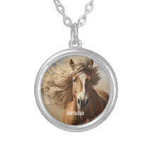 Vacker Brown Horse Running