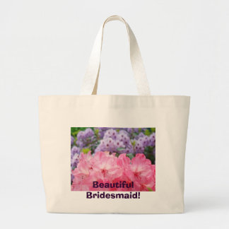 Vacker brudtjänst! Handväskan Rhodies blommor Jumbo Tygkasse