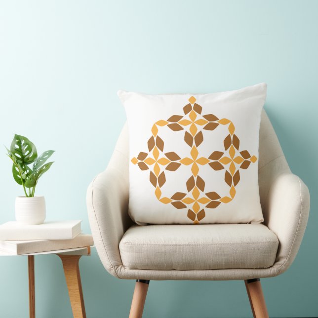 vacker brun blomkål kudde (Stol)