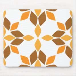 vacker brun blomkål mönster musmatta