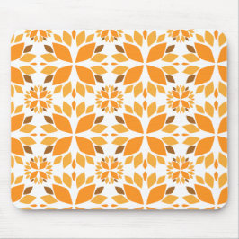 vacker brun blomkål mönster musmatta