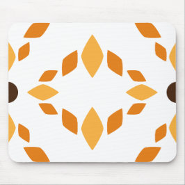 vacker brun blomkål mönster musmatta