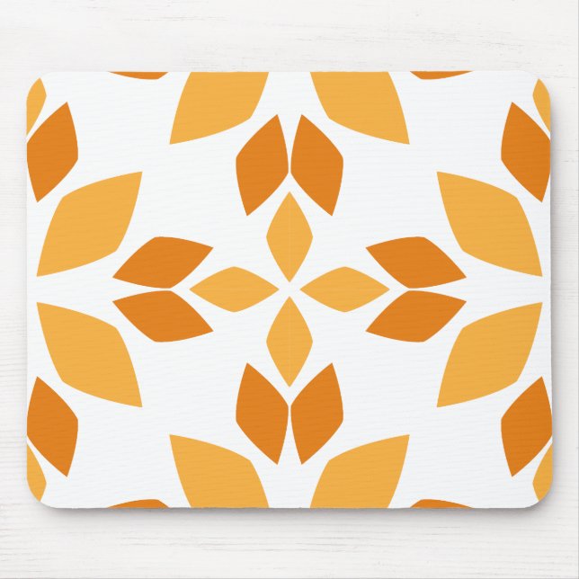 vacker brun blomkål mönster musmatta (Framsidan)