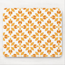 vacker brun blomkål mönster musmatta