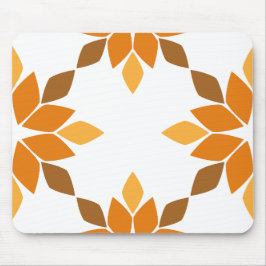 vacker brun blomkål mönster musmatta