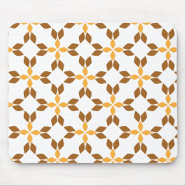 vacker brun blomkål mönster musmatta