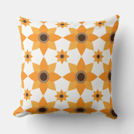 vacker brunkolskudde av blommönster kudde