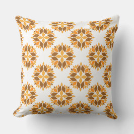 vacker brunkolskudde av blommönster kudde