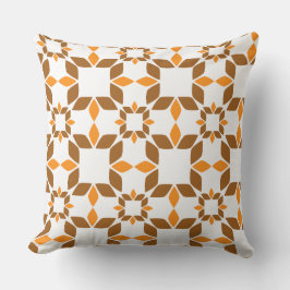 vacker brunkolskudde av blommönster kudde