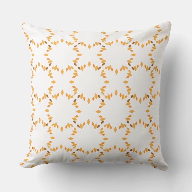 vacker brunkolskudde av blommönster kudde (Framsida)