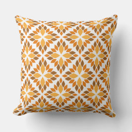 vacker brunkolskudde av blommönster kudde