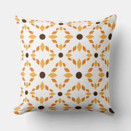 vacker brunkolskudde av blommönster kudde