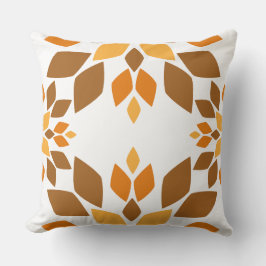 vacker brunkolskudde av blommönster kudde