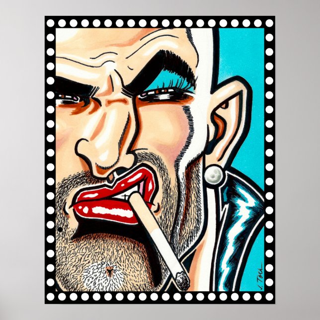 Vacker Brute/Tätt inpå Poster (Framsidan)