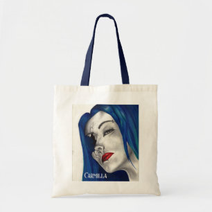 Vacker Bruten Goth Tjej Fantasy Original Konst Tygkasse