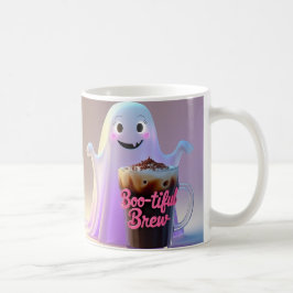 Vacker brygd spökkaffemugg kaffemugg