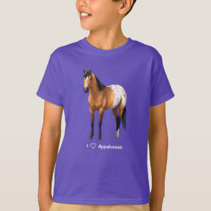 Vacker Buckskin Appaloosa Quarter Horse T Shirt
