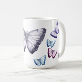 Vacker Butterflies Cute Kaffemugg