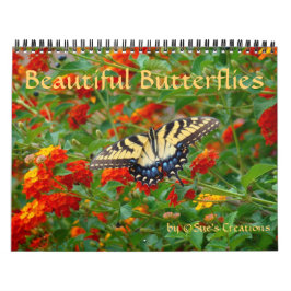 Vacker Butterflies-kalender Kalender