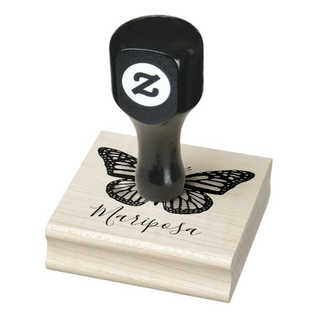 Vacker Butterfly Hand plockade CUSTOMIZE IT Stämpel (Stämpel)