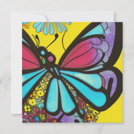 Vacker Butterfly Julkort