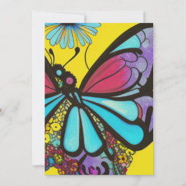 Vacker Butterfly Julkort