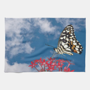 Vacker Butterfly Kökshandduk