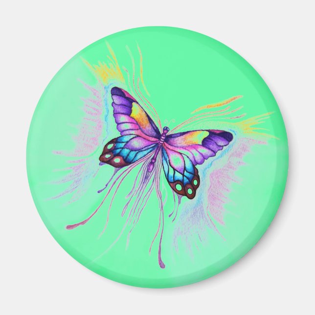 Vacker Butterfly Magnet (Framsidan)