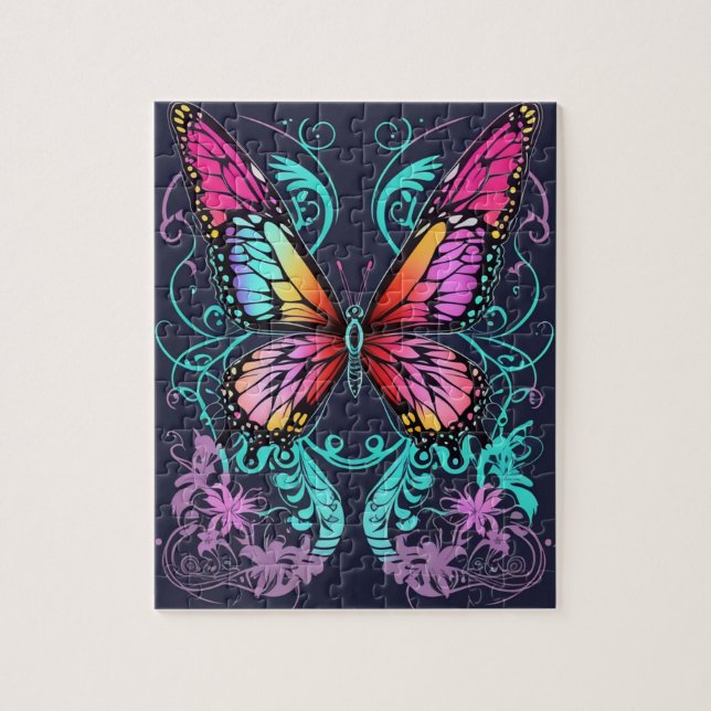 Vacker Butterfly Pussel (Vertikal)