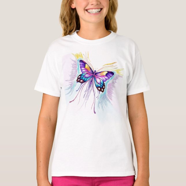 Vacker Butterfly T-shirt (Framsida)
