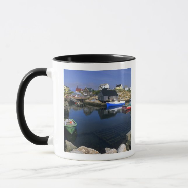 Vacker by Peggy's Cove med hamn Mugg (Vänster)