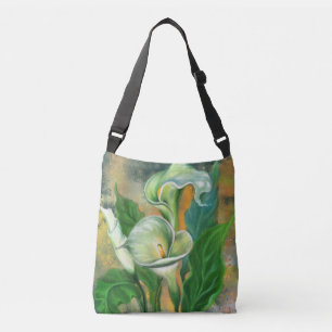Vacker Calla Lily Flower - Migned Art Teckning - Axelväska
