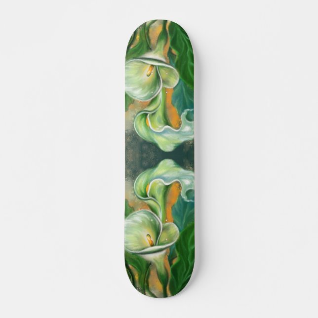 Vacker Calla Lily Flower Skateboard (Framsida)
