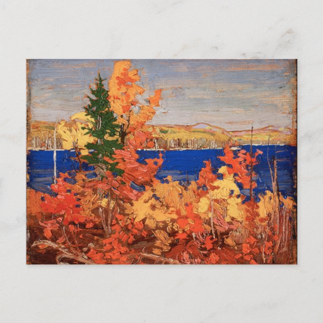Vacker Canadian Autumn Foliage Tom Thomson Vykort (Framsida)