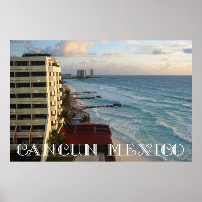 Vacker Cancun Ocean-vy Poster (Framsidan)