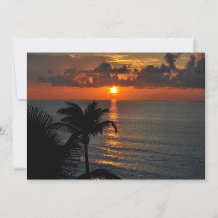 Vacker Cancun Sunset Kort