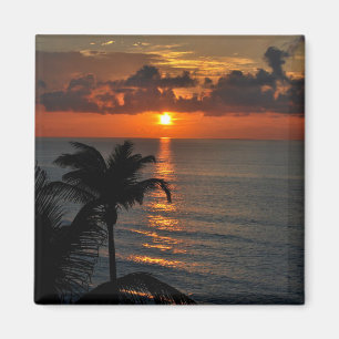 Vacker Cancun Sunset Magnet