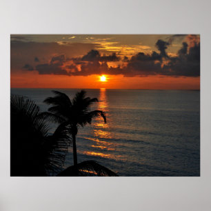 Vacker Cancun Sunset Poster