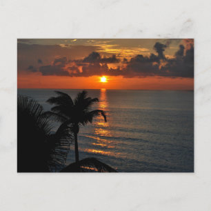 Vacker Cancun Sunset Vykort