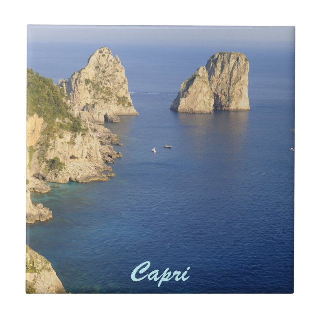 Vacker Capri-ö Kakelplatta (Framsidan)