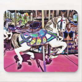 Vacker Carousel Horse Carnival Mousepad Musmatta