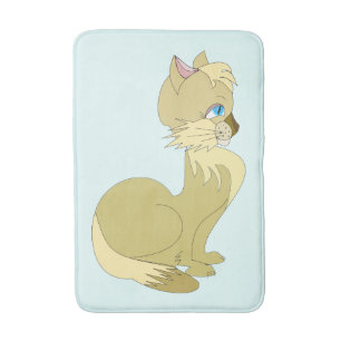 Vacker Cat Bath Mat Badrumsmatta