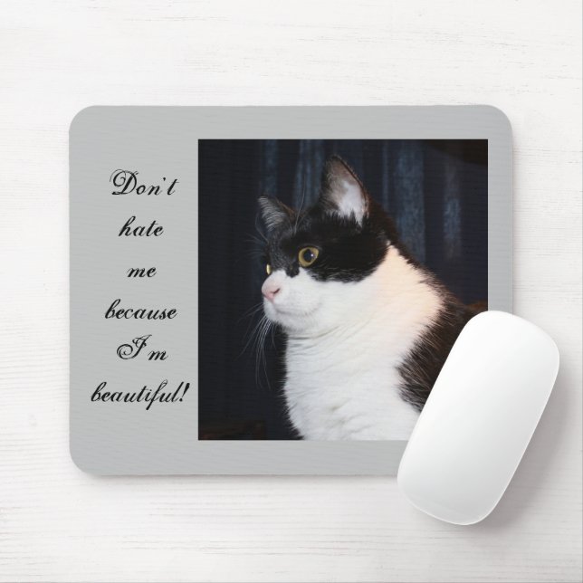 Vacker Cat Mousepad Musmatta (Med mus)