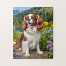 Vacker Cavalier Kung Charles spaniel puzzle