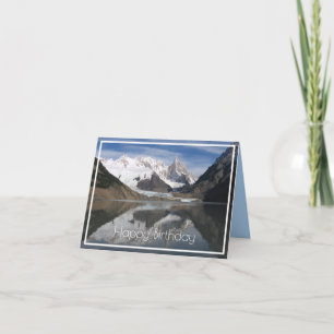 Vacker Cerro Torre, Patagonia, bergsvy Kort
